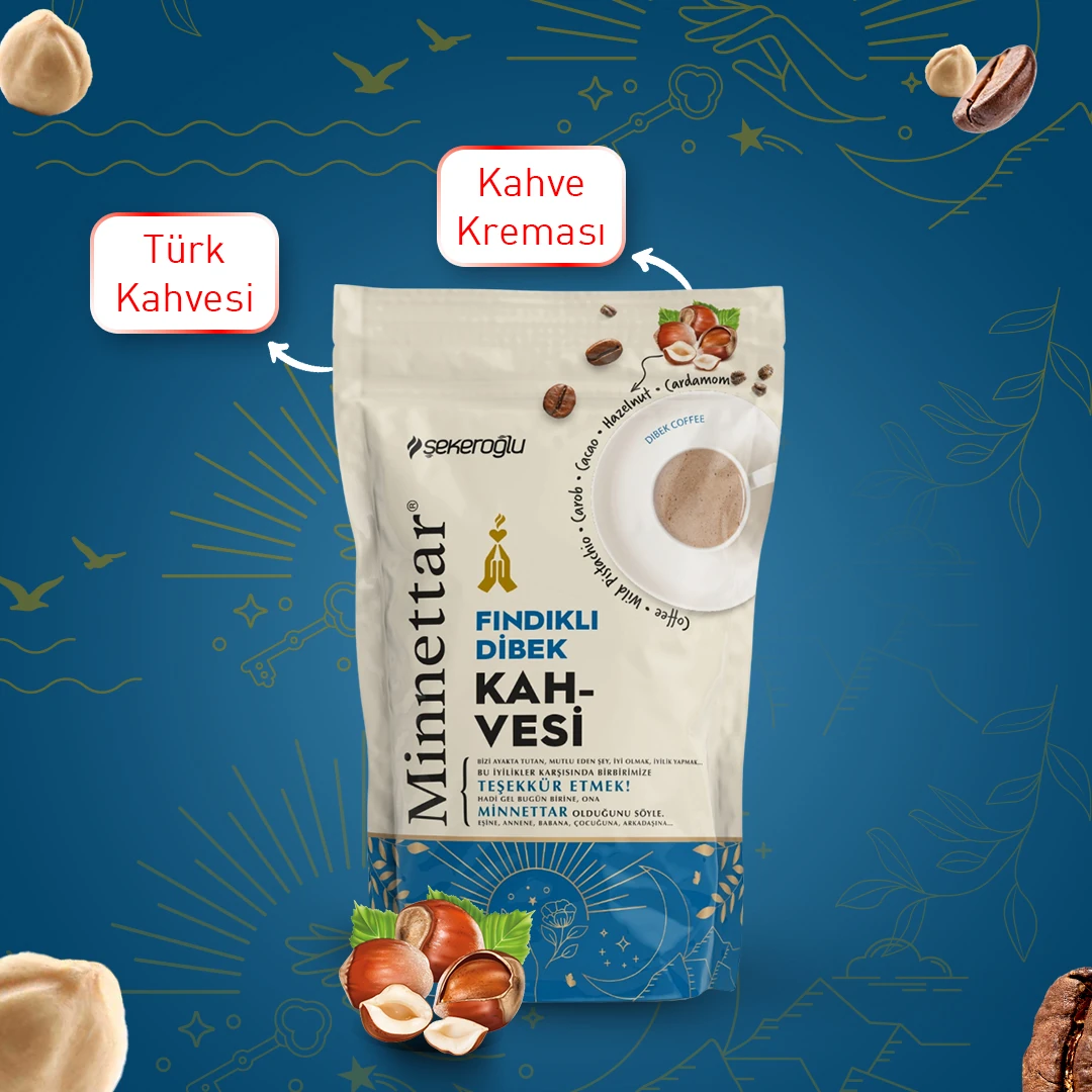 Minnettar Fındıklı Dibek Kahvesi 165 gr