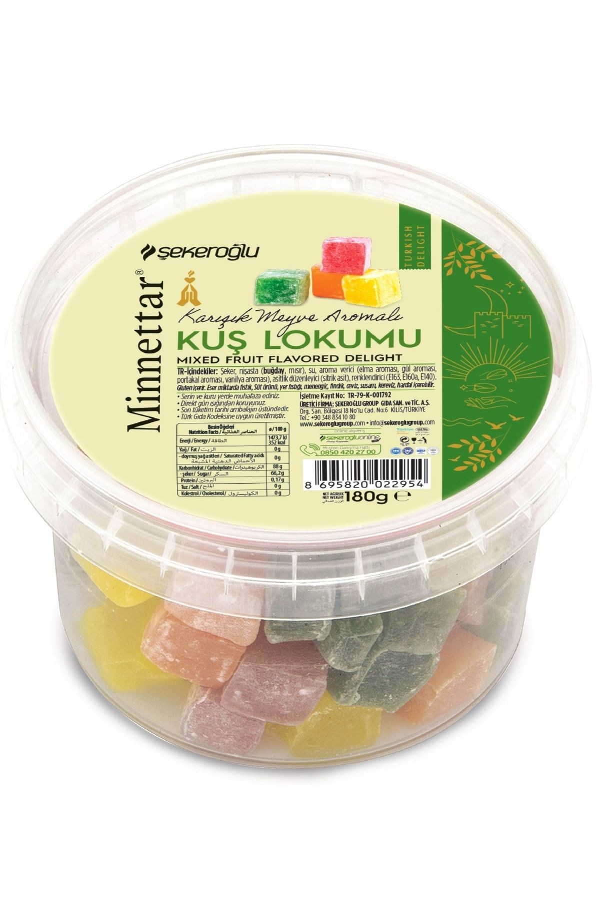 Minnettar Kuş Lokumu 180 Gr