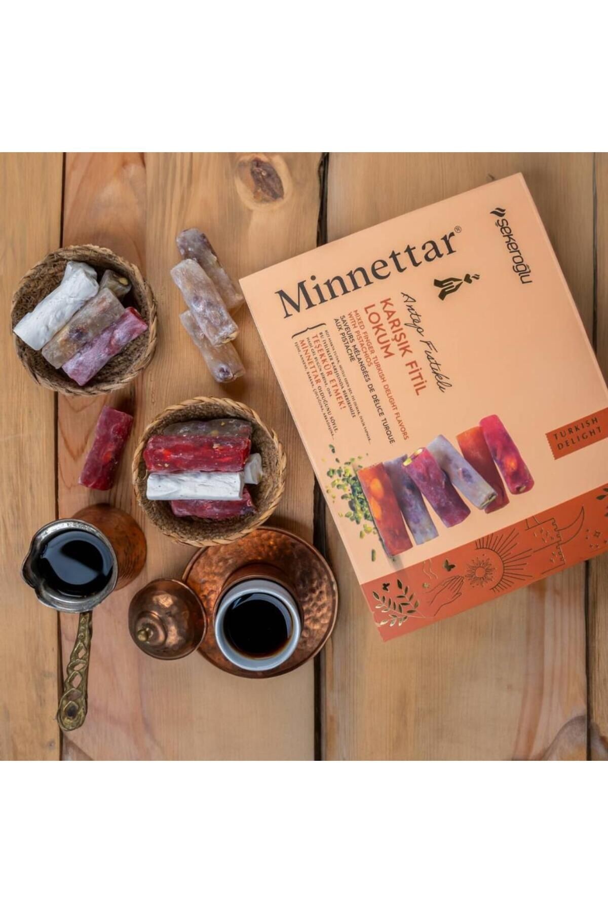 Minnettar Fıstıklı Karışık Fitil Lokum 300 Gr