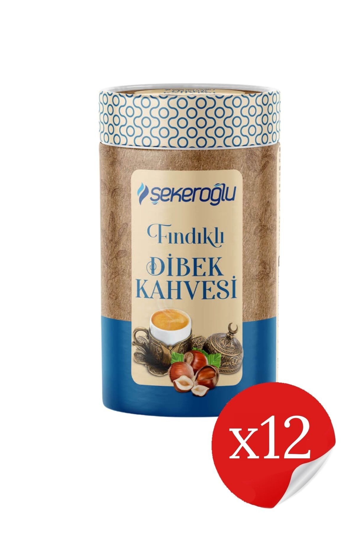 Fındıklı Dibek Kahvesi 200 gr Silindir ( 12 Adet )