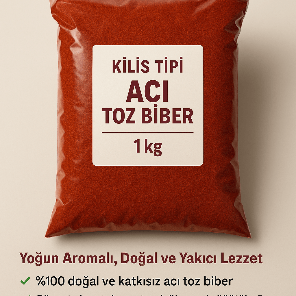 Kilis Tipi Acı Toz Biber 1 kg – Yoğun Aromalı, Doğal ve Yakıcı Lezzet