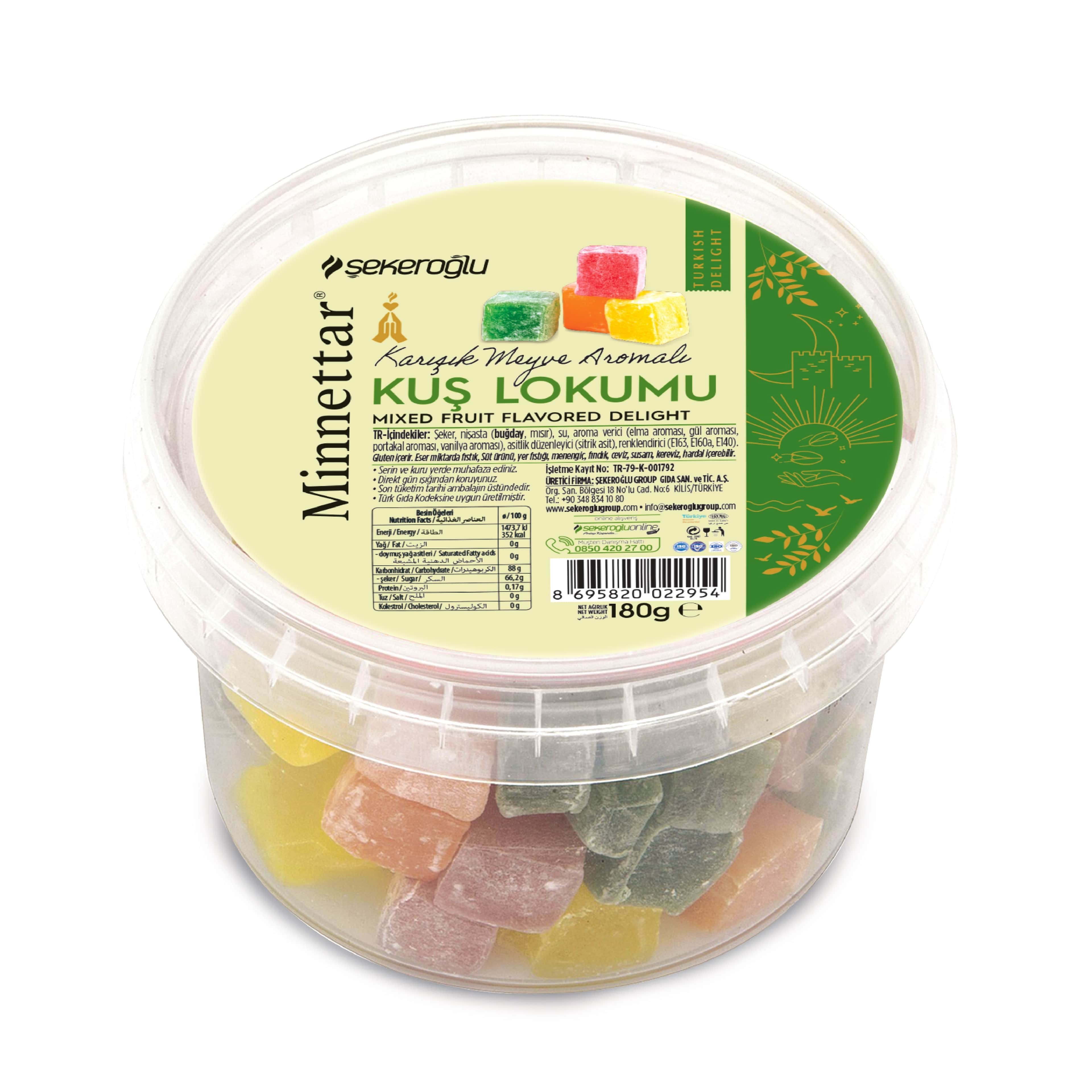 Minnettar Kuş Lokumu 180 Gr