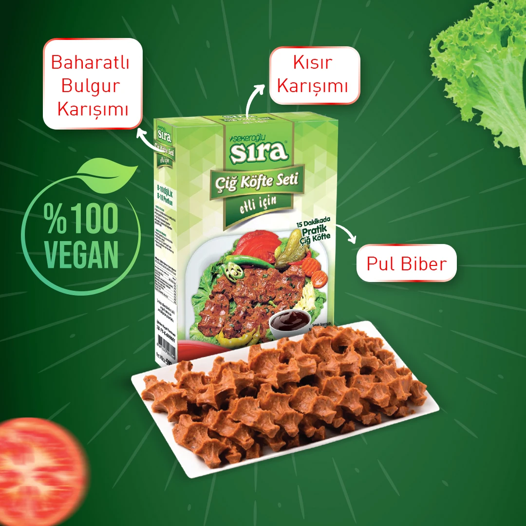 Sıra Etli Çiğ Köfte Seti