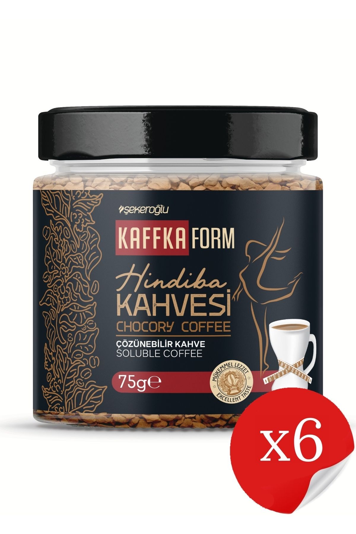 Hindiba Kahvesi Detox Kahve (30 KULLANIM) Net 75gr ( 6 Adet )