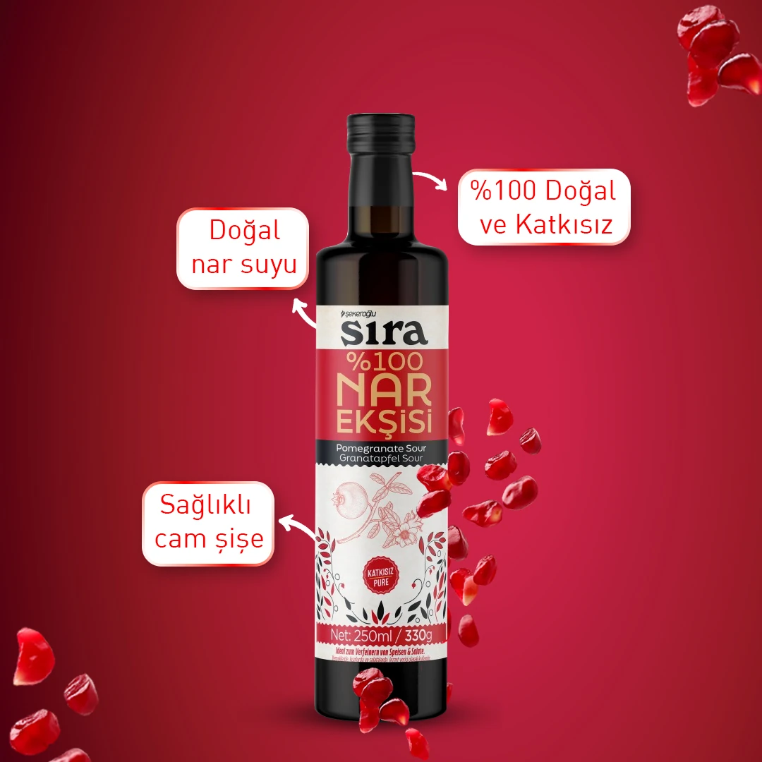 Sıra %100 Nar Ekşisi 250 Ml