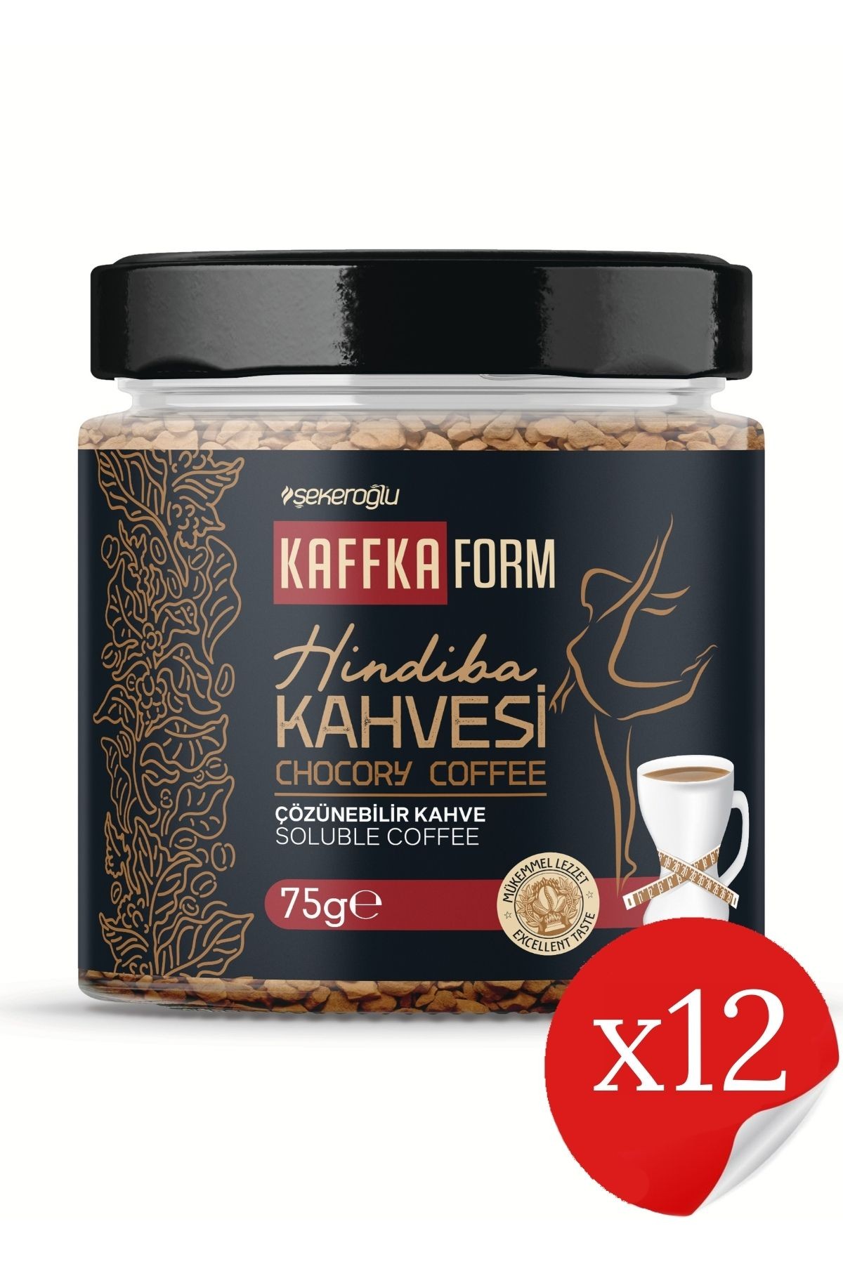 Hindiba Kahvesi Detox Kahve (30 KULLANIM) Net 75gr ( 12 Adet )