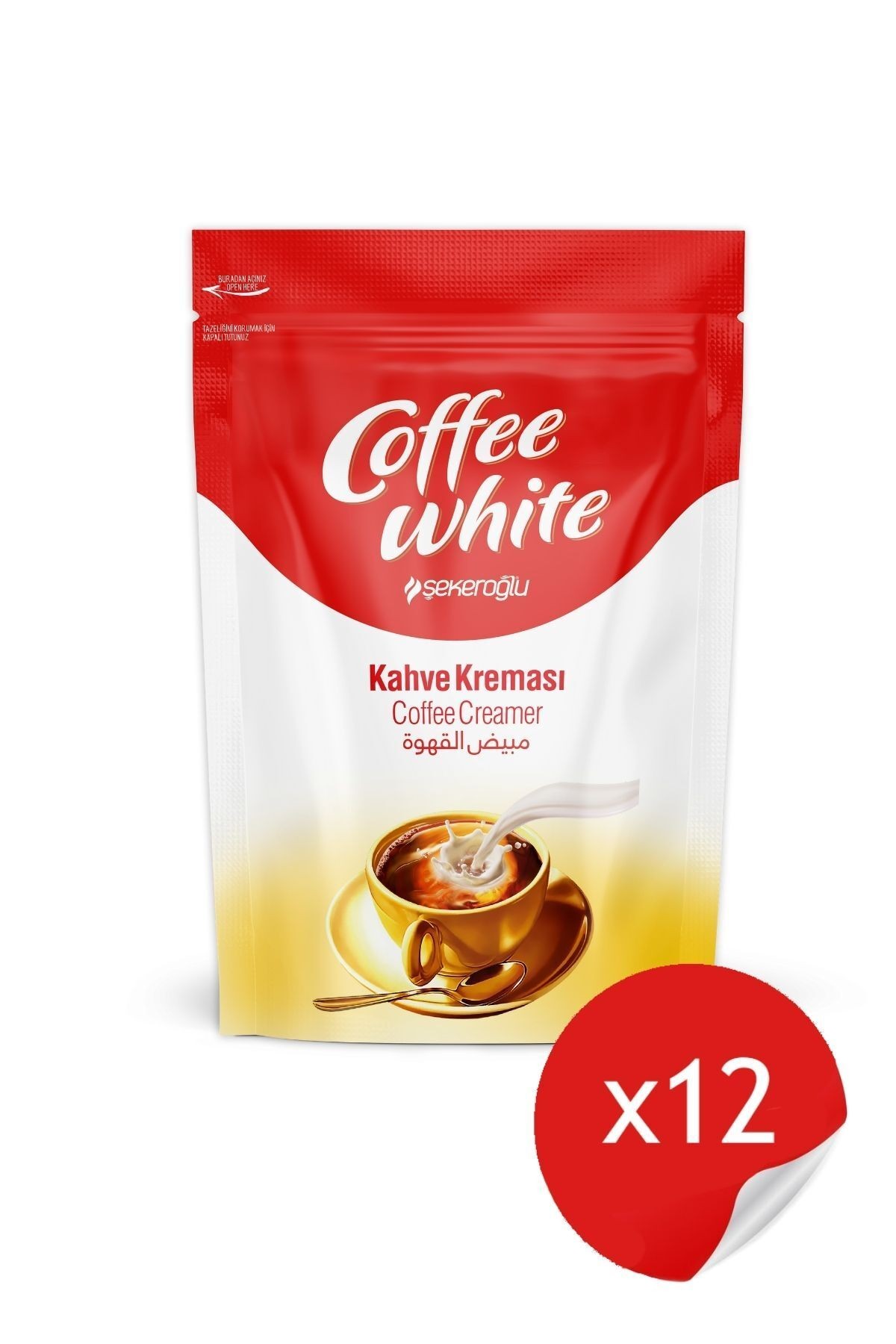 Coffee White Kahve Kreması 12 x 200 Gr ( 12 Adet )