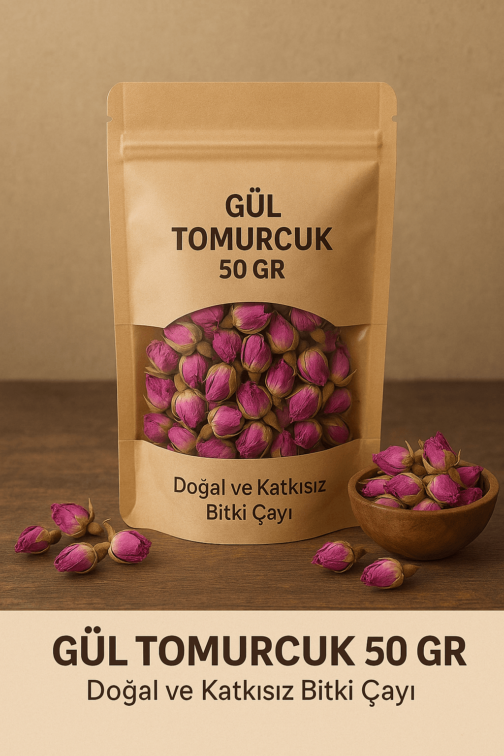 Gül Tomurcuğu 50 gr | Doğal ve Katkısız Bitki Çayı