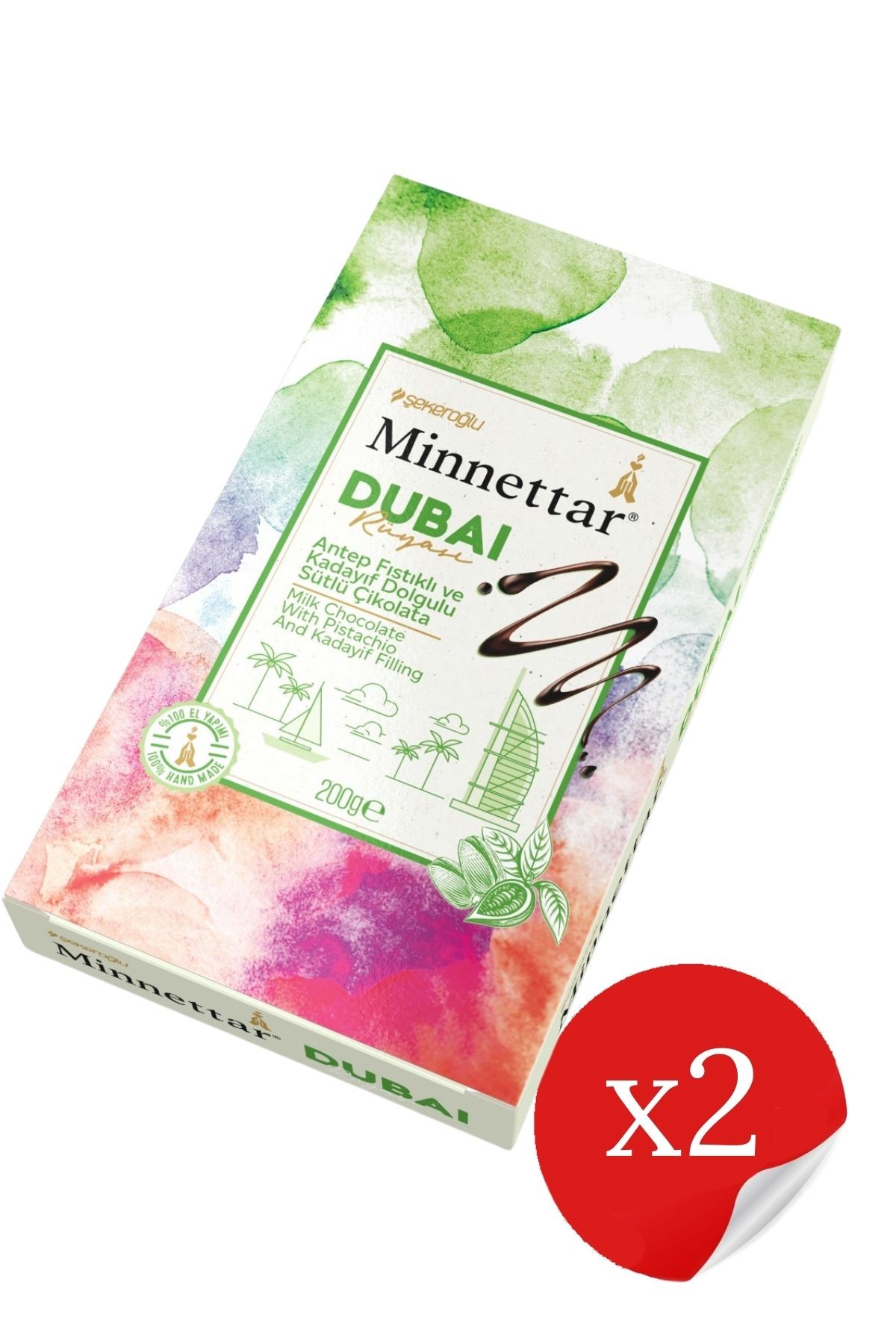 Dubai Çikolatası 200 Gr ( 2 Adet )