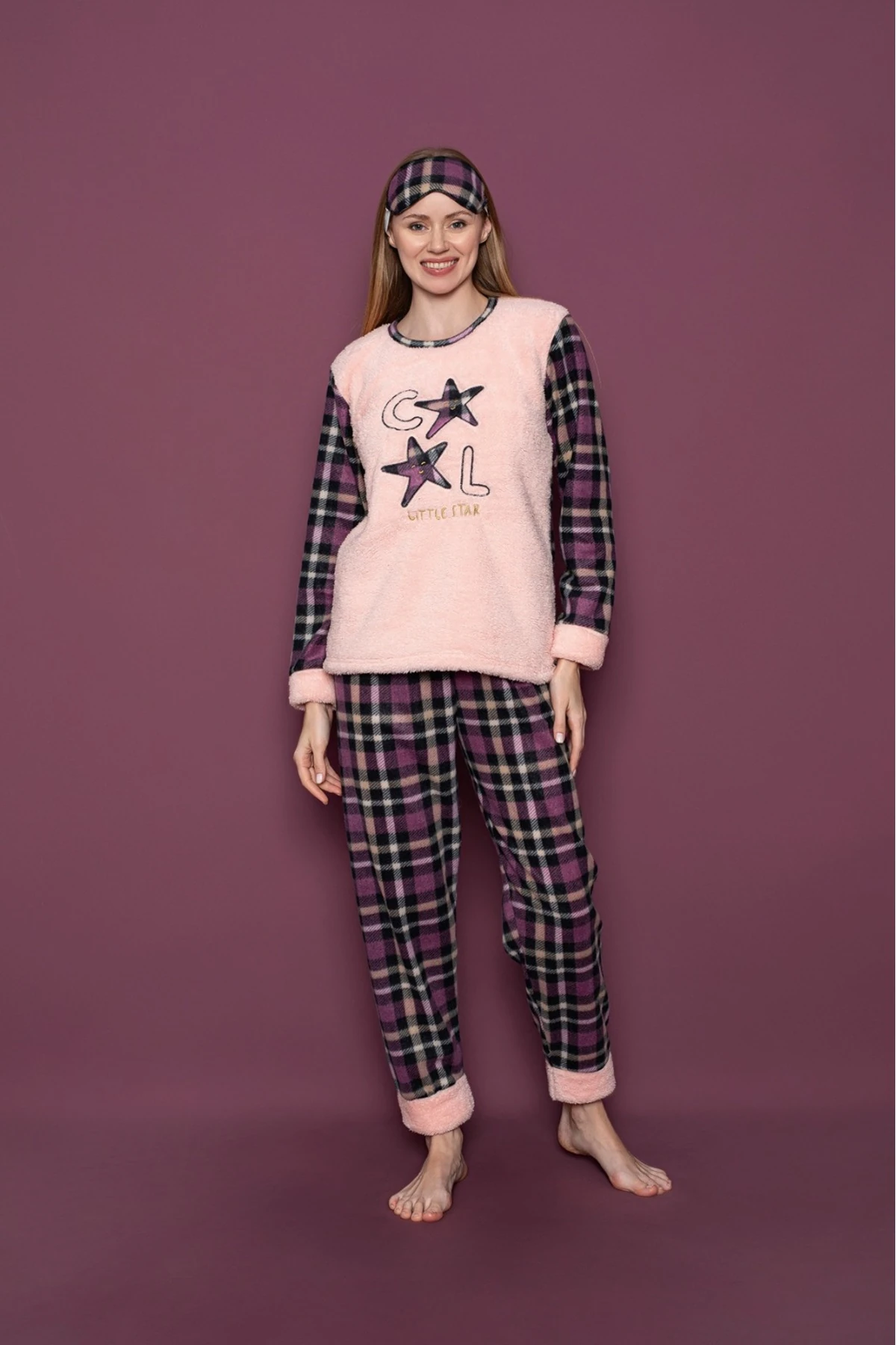 Kadın Polar Pijama Takımı