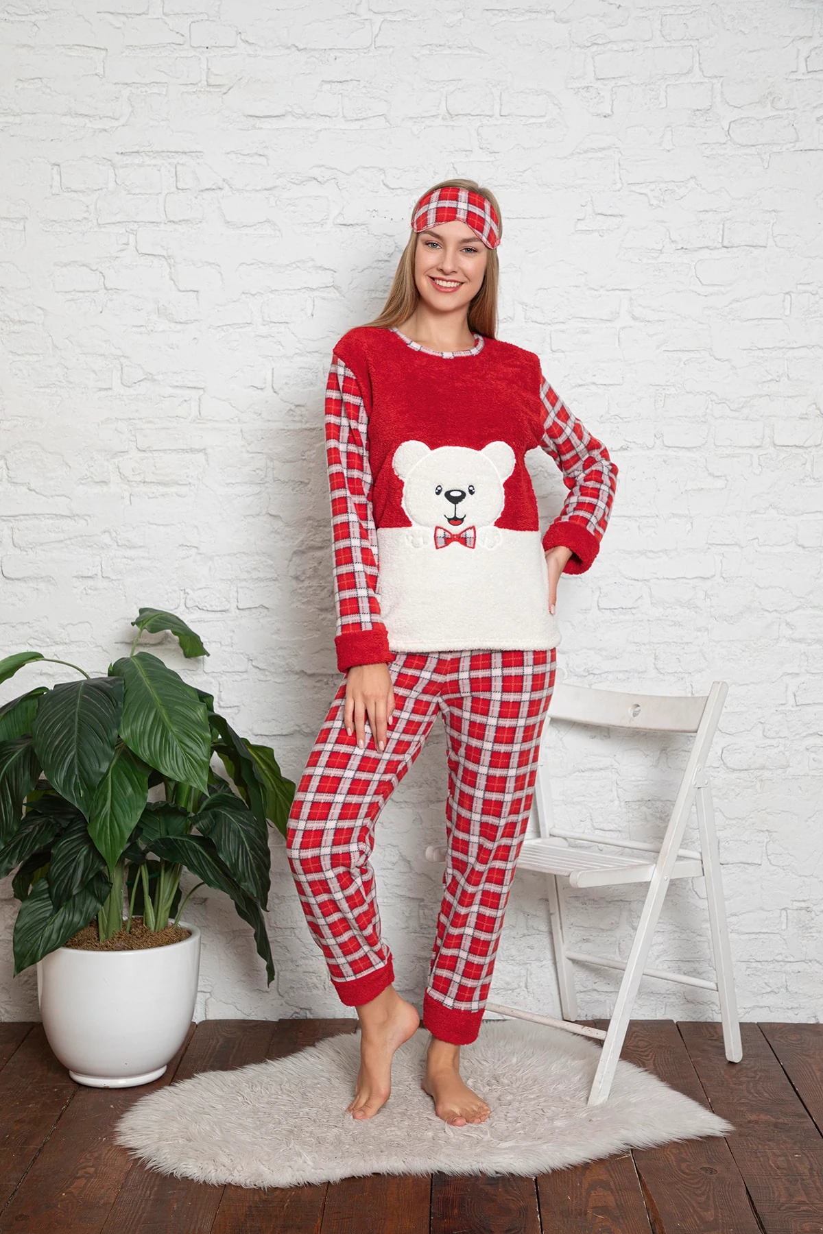 Kadın Polar Pijama Takımı