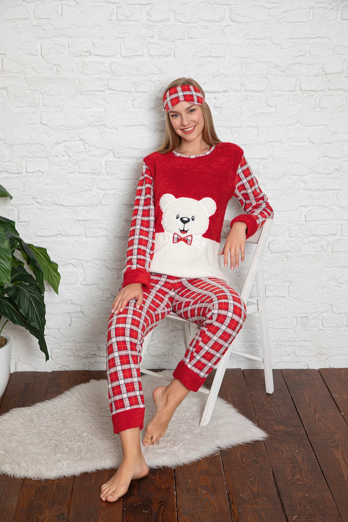 Kadın Polar Pijama Takımı