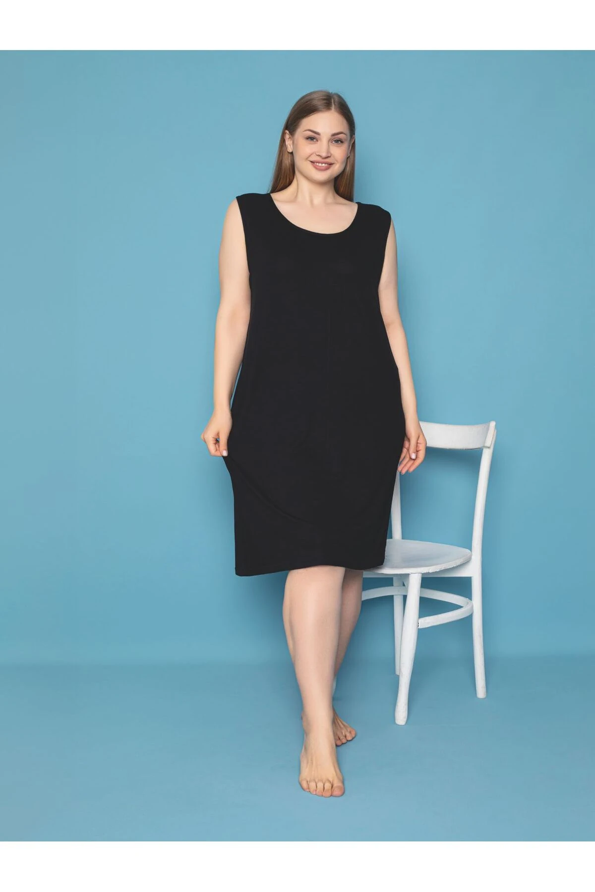 Büyük Beden  UltraSoft Likralı Gecelik