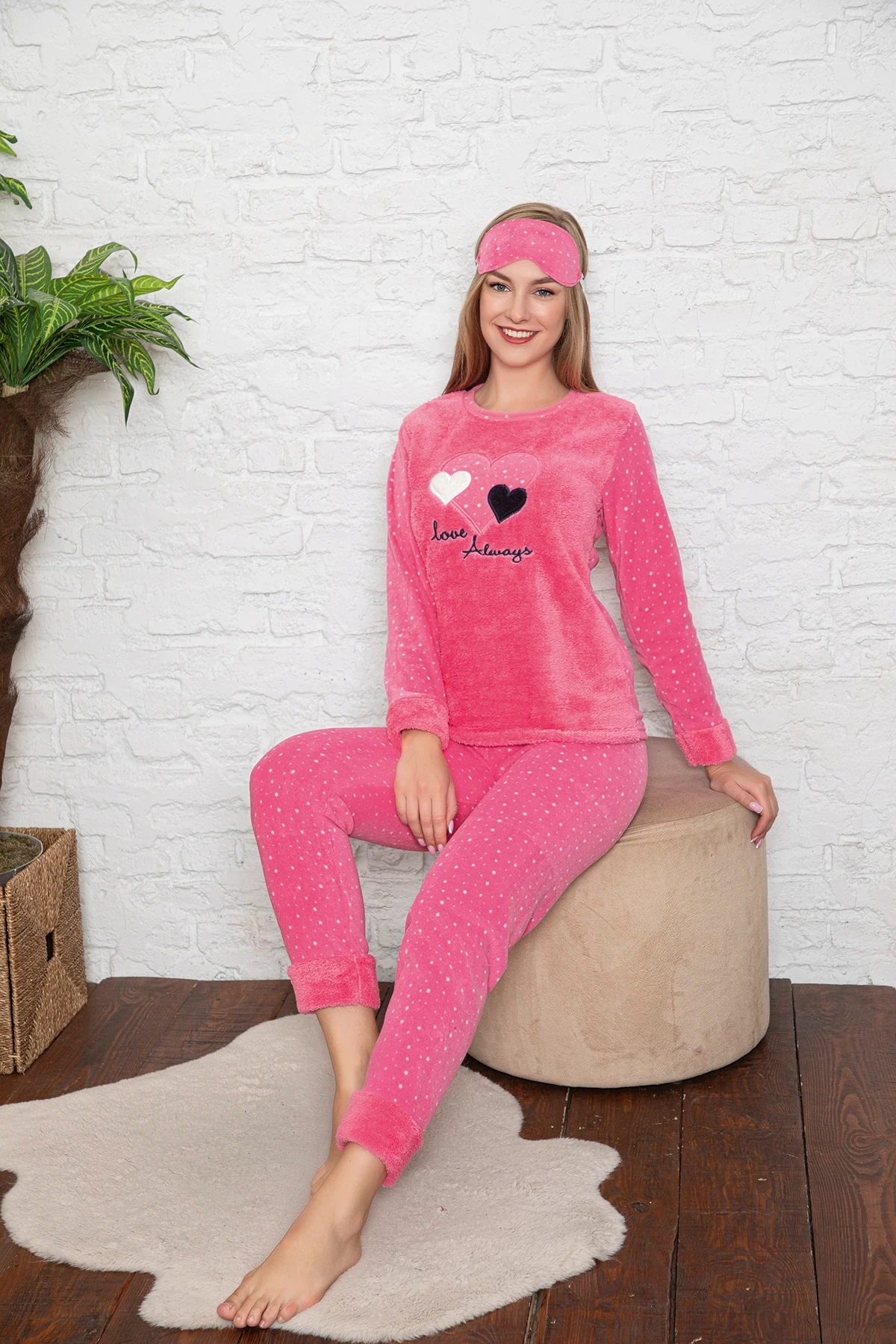 Kadın Polar Pijama Takımı