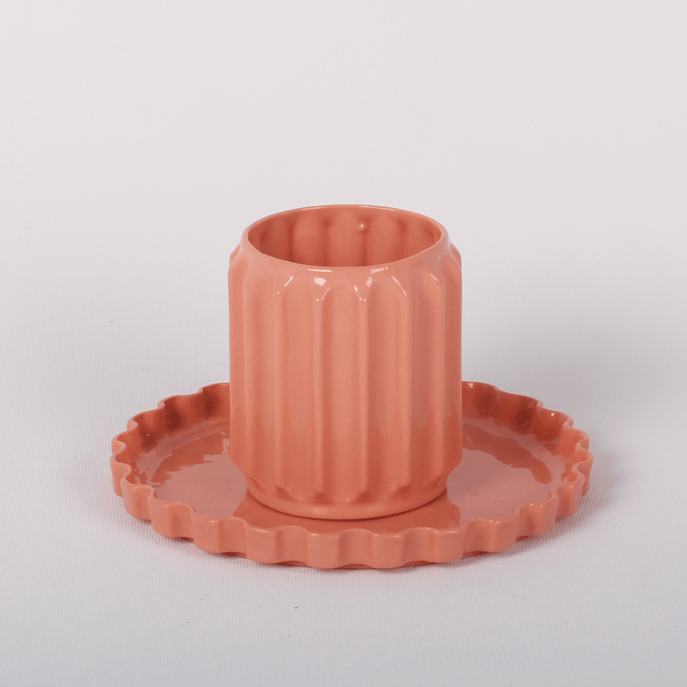 Hypatia Cup and Plate - orange