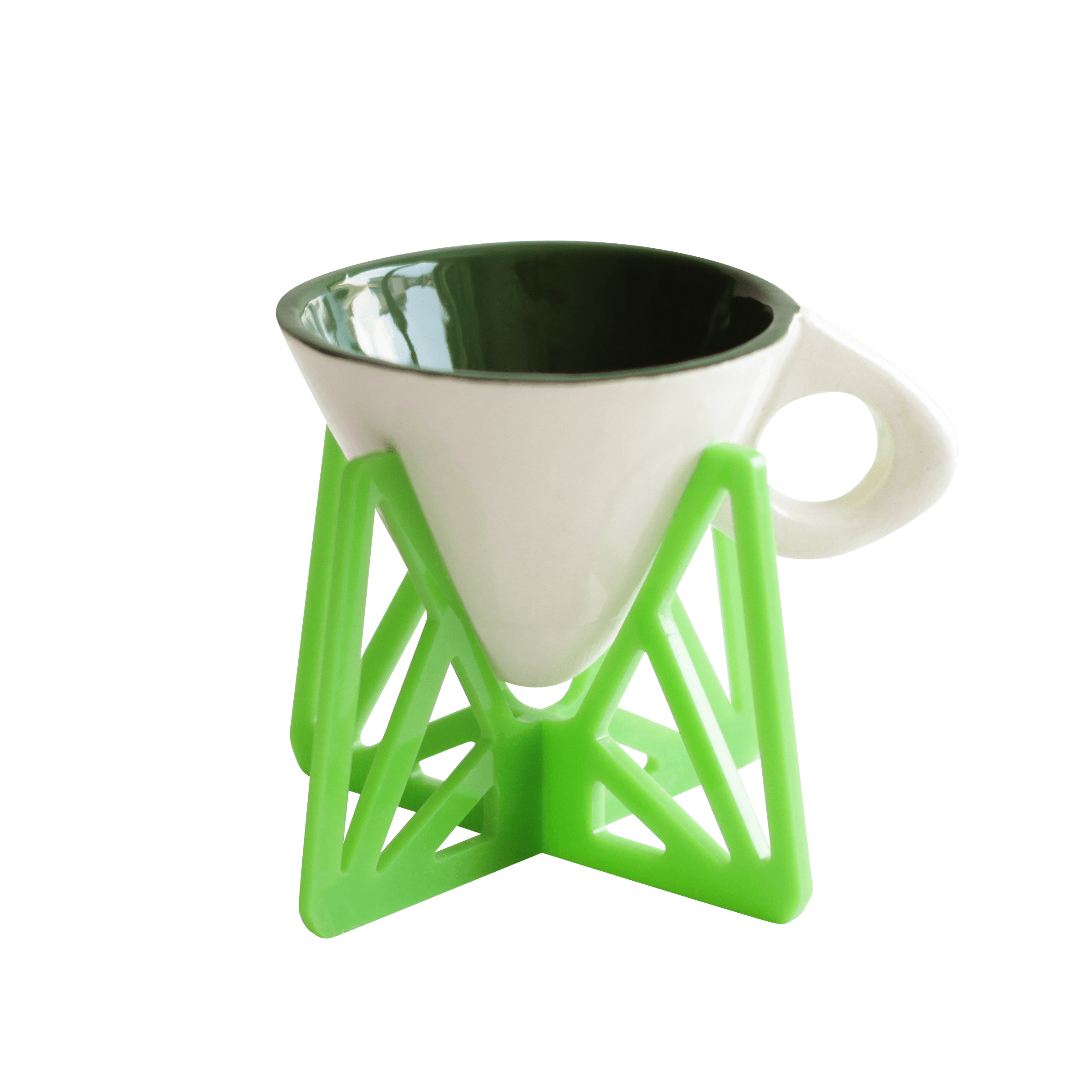Vi Türk Kahvesi fincanı - yaprak yeşili