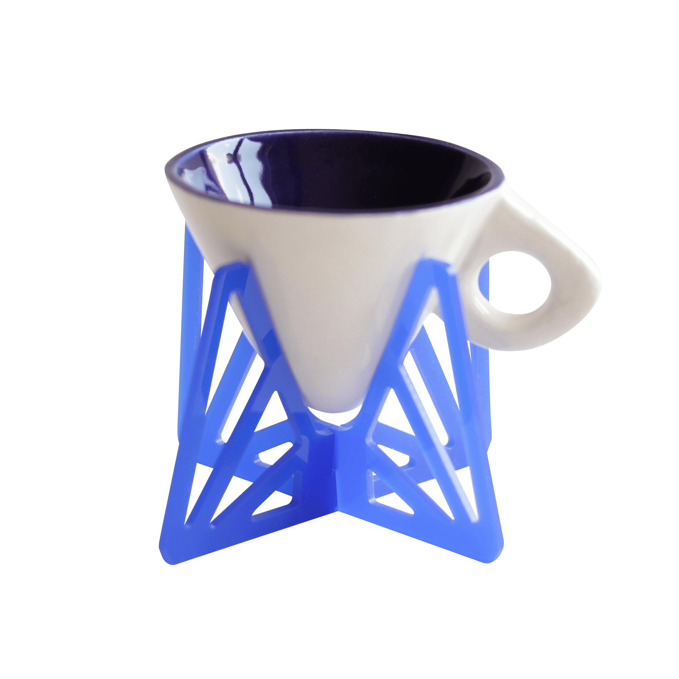 Vi Türk Kahvesi fincanı - kobalt mavi