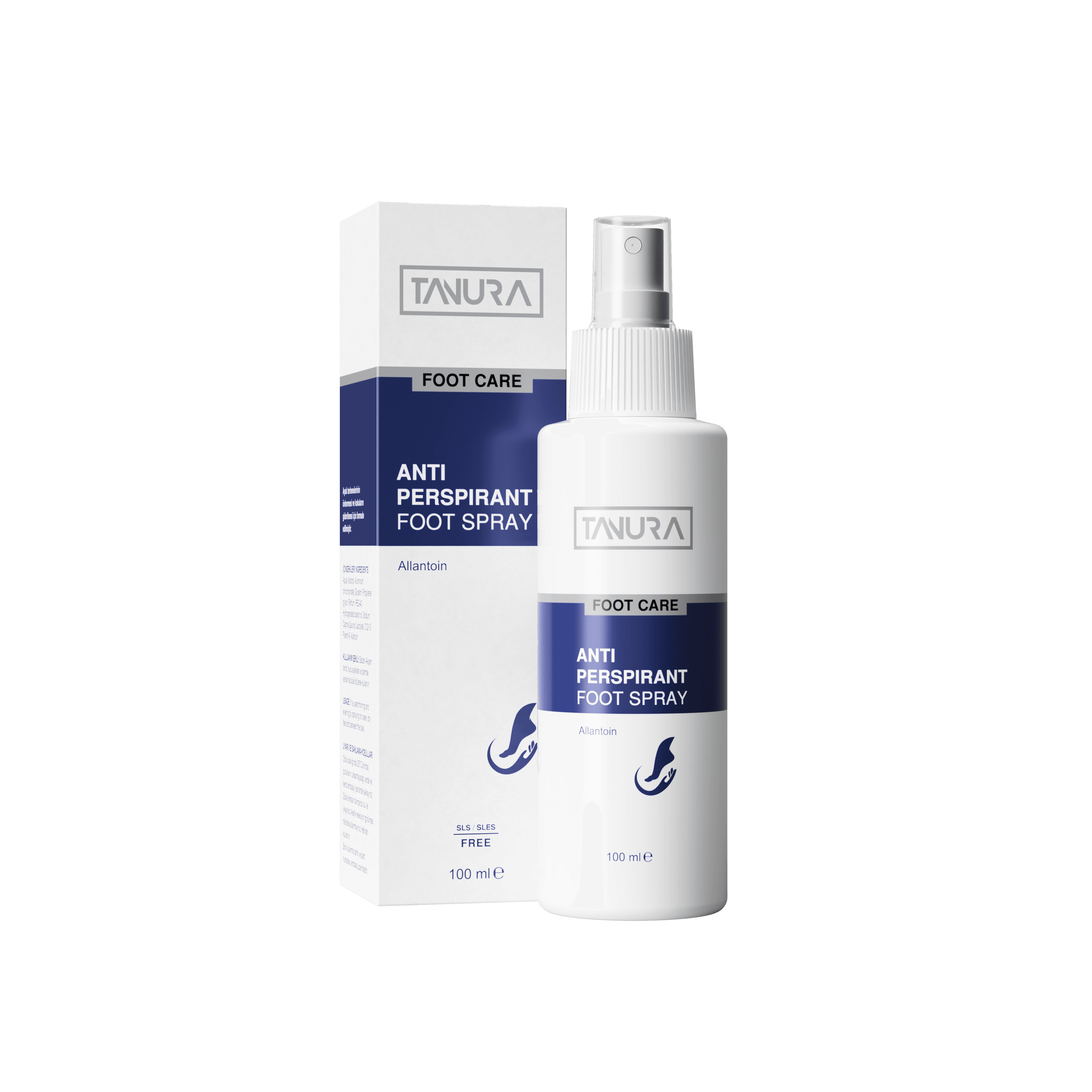 Tanura Antiperspirant Foot Spray – Terlemeyi Önleyici ve Koku Giderici Ayak Spreyi