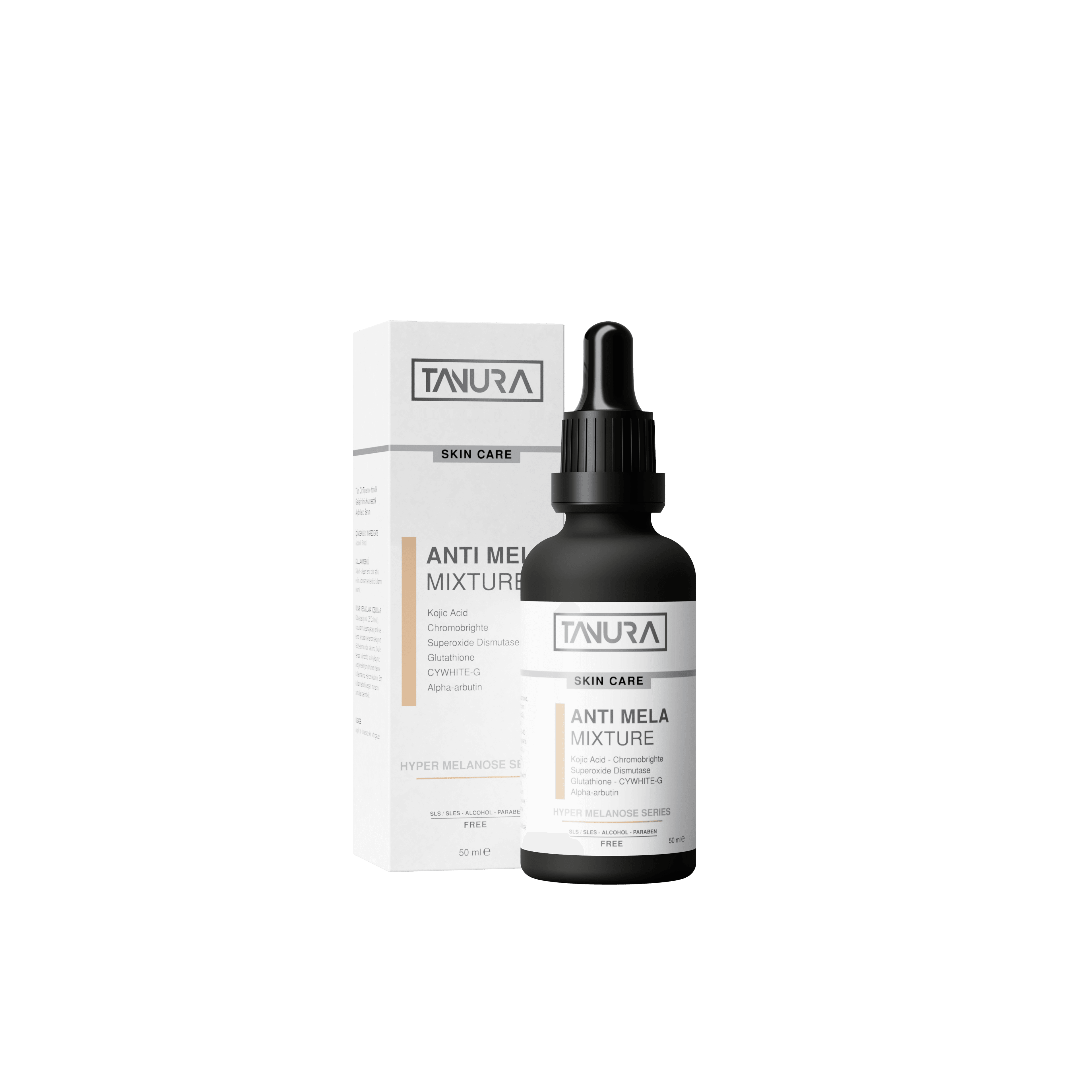 Tanura Anti Mela Mixture – Leke Karşıtı ve Cilt Tonu Dengeleyici Serum Karışımı
