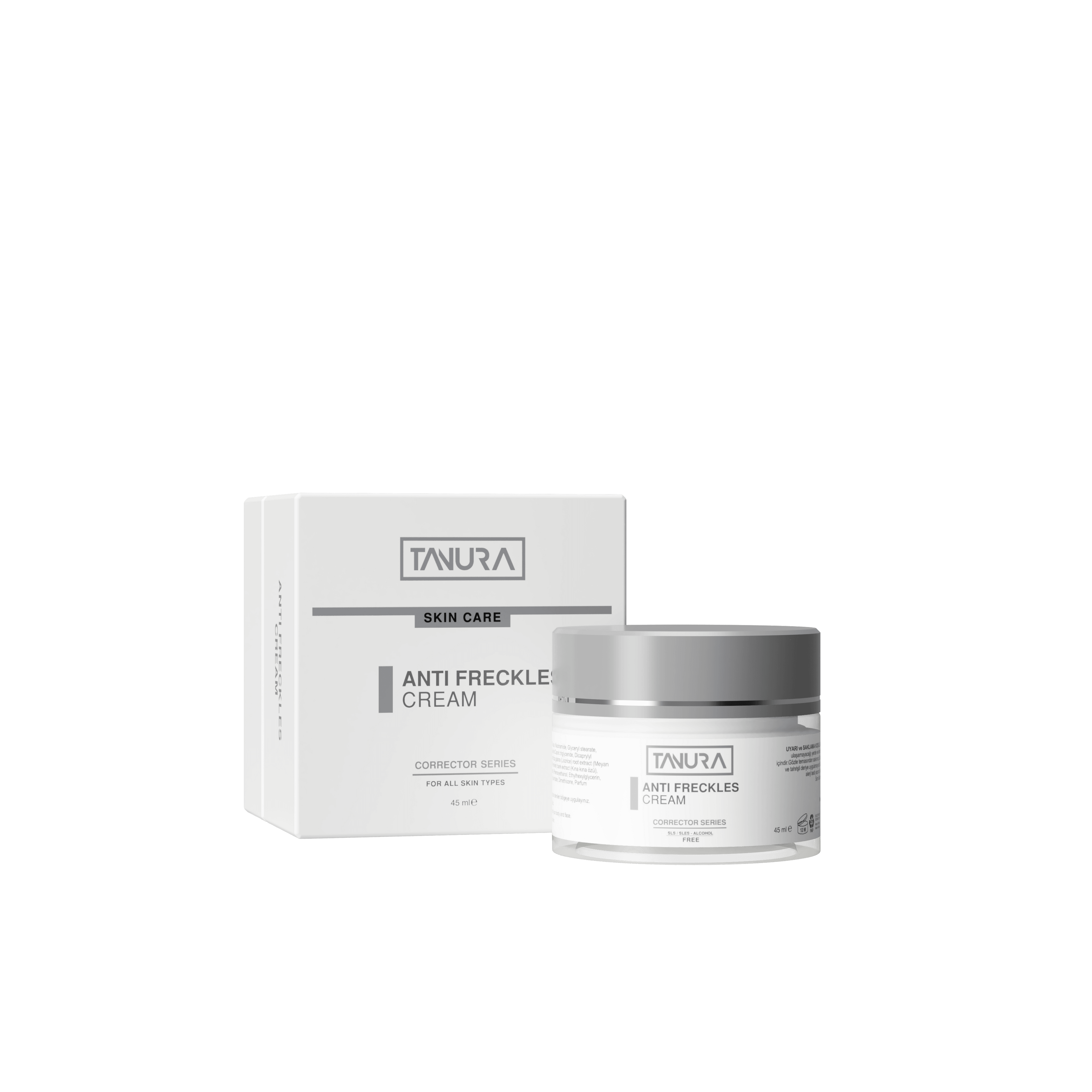 Tanura Anti Freckles Cream – Çil ve Leke Karşıtı Aydınlatıcı Bakım Kremi