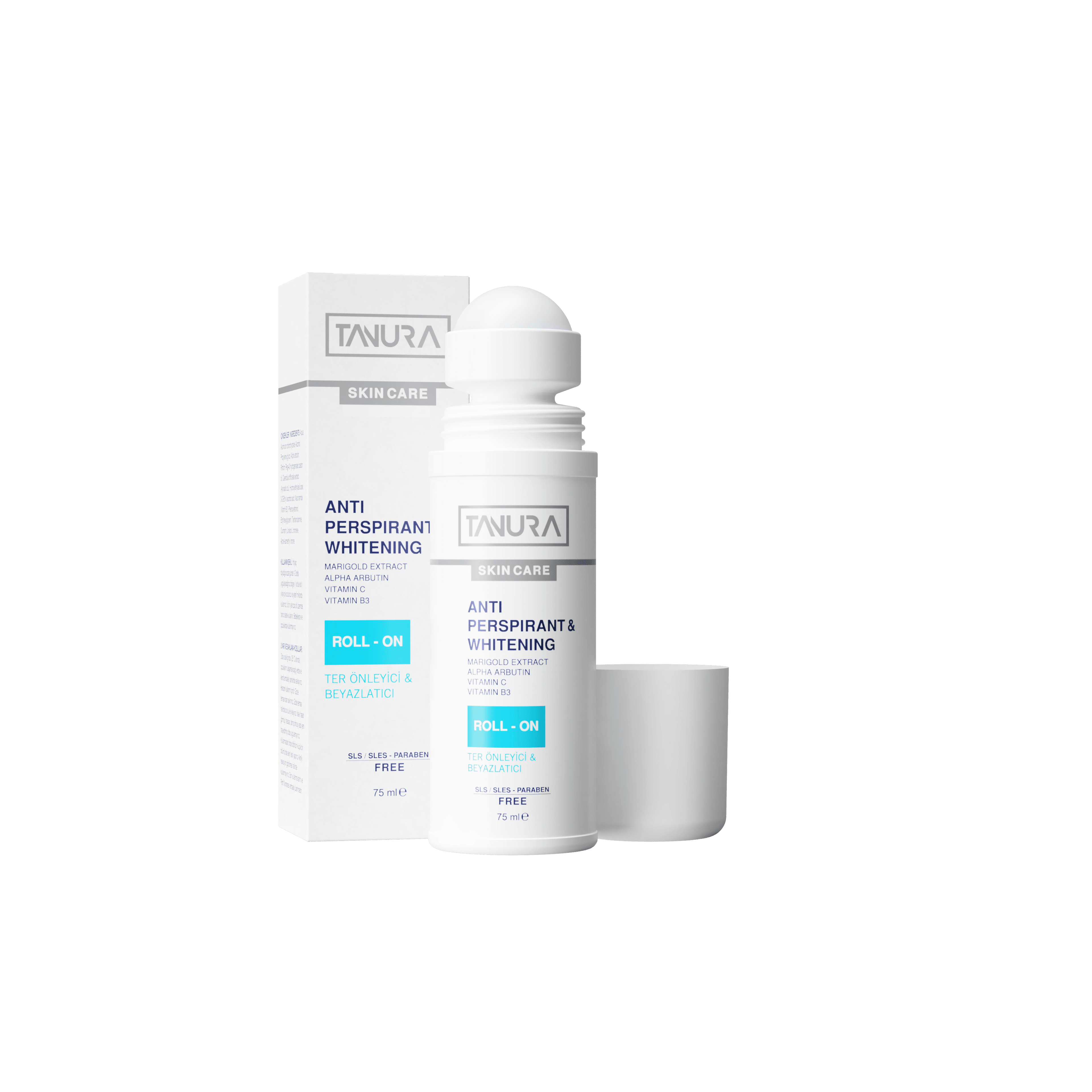 Tanura Anti Perspirant Whitening Roll-On – Terlemeyi Önleyici ve Cilt Tonunu Eşitleyici Roll-On