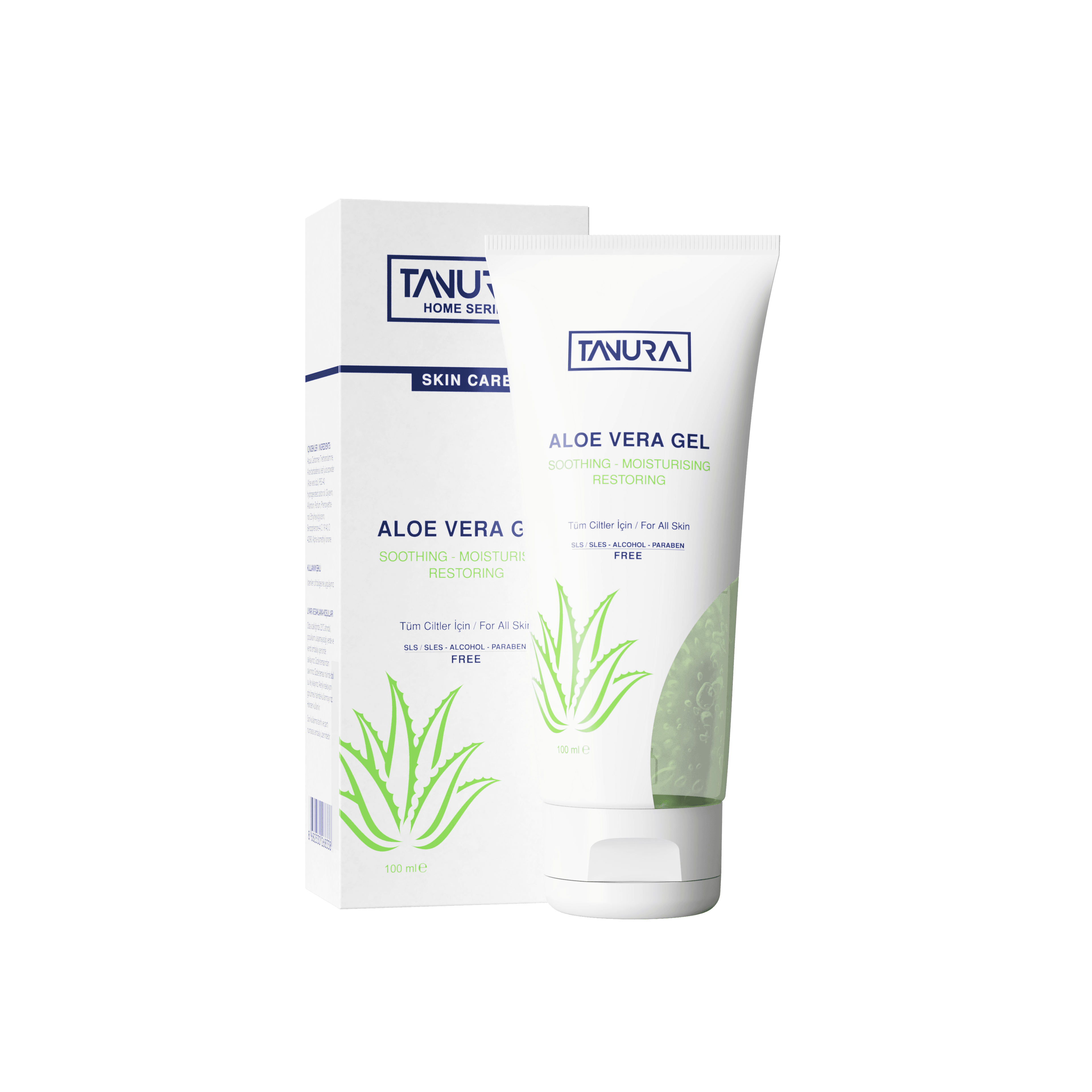 Tanura Aloe Vera Gel – Yatıştırıcı, Nemlendirici ve Onarıcı Saf Aloe Jeli