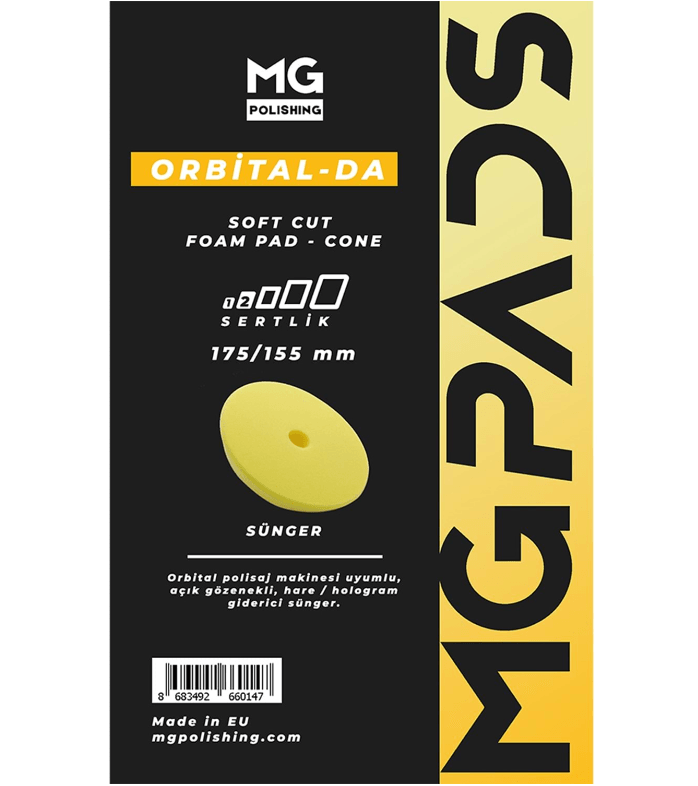 MG PADS Orbital Hare/Hologram Giderici Cila Süngeri Sarı 175/155 mm