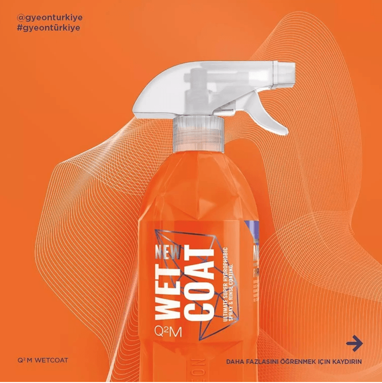 GYEON Q²M Wet Coat Nano Boya Koruma Ve Sprey Hızlı Cila - 1000 ml 