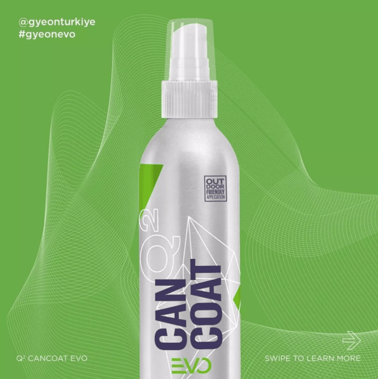 GYEON Q² CanCoat EVO Hidrofobik Nano Seramik Kaplama Seti - 200 Ml