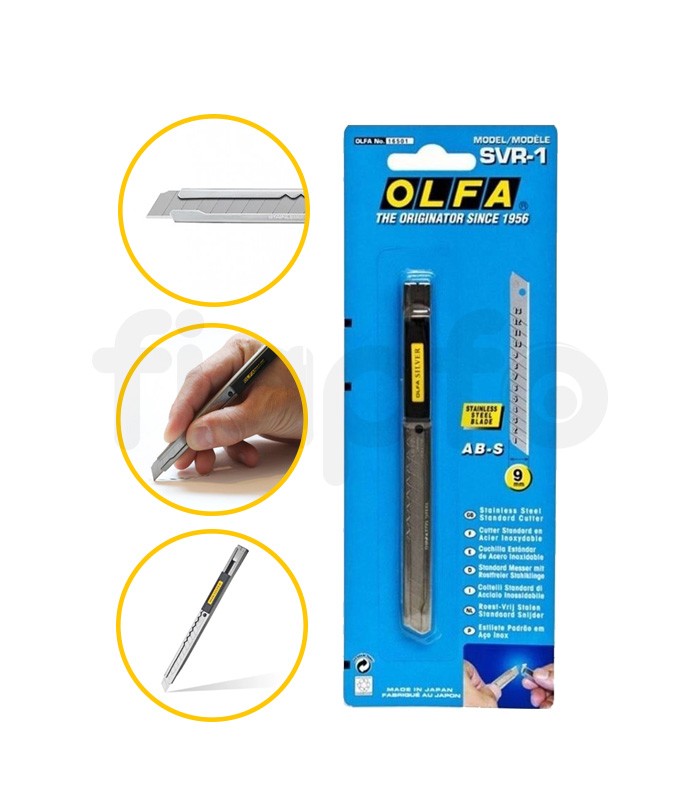 Olfa SVR-1 Çelik Gövdeli Dar Maket Bıçağı