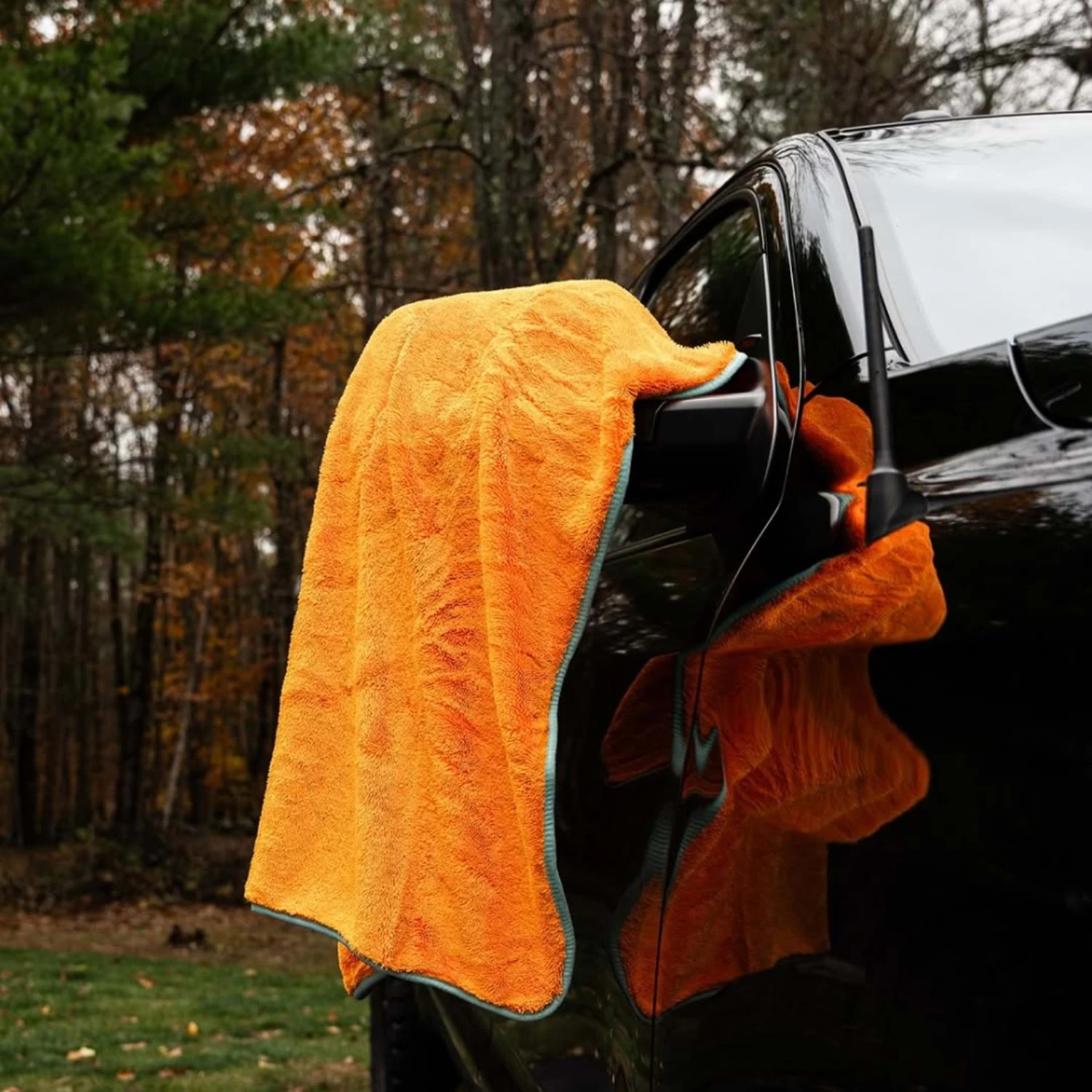 KLIN Drying Zero HD Plus Mikrofiber Kurulama Havlusu 950 GSM Uzun Tüylü (Turuncu) - 90x70 cm