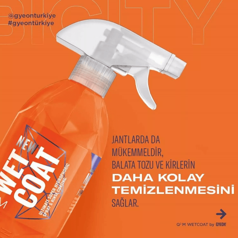 GYEON Q²M Wet Coat Nano Boya Koruma Ve Sprey Hızlı Cila - 500 Ml