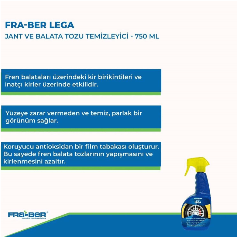 FRA-BER Lega Jant Ve Balata Tozu Temizleyici - 750 Ml