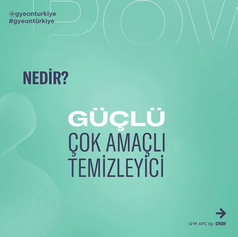 GYEON Q²M APC Konsantre Genel Yüzey Temizleyici - 1000 Ml Q2M APC 1000 ml