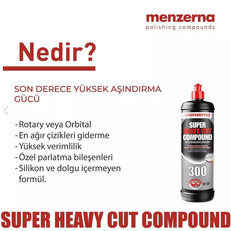 Menzerna 300 Super Heavy Cut 250 ml.