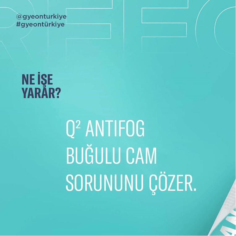 GYEON Q² AntiFog Cam Buğu Önleyici Kaplama Seti - 120 Ml