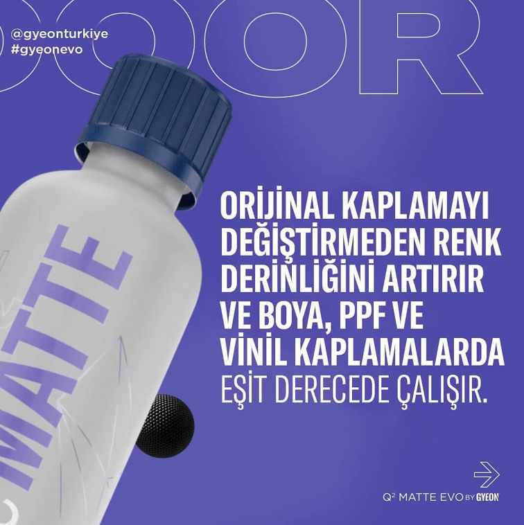 GYEON Q² Matte EVO Light Box Mat Boyalı Araçlara Özel Seramik Kaplama - 50 Ml