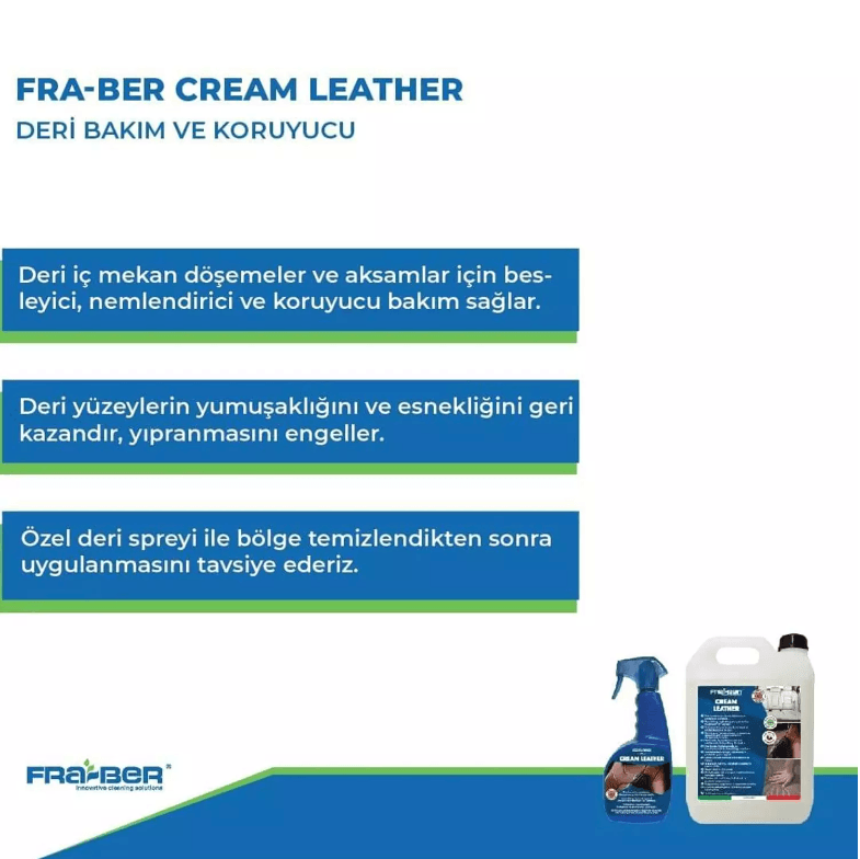 FRA-BER Cream Leather Deri Bakım Ve Koruyucu Parfümlü - 4,54 Lt