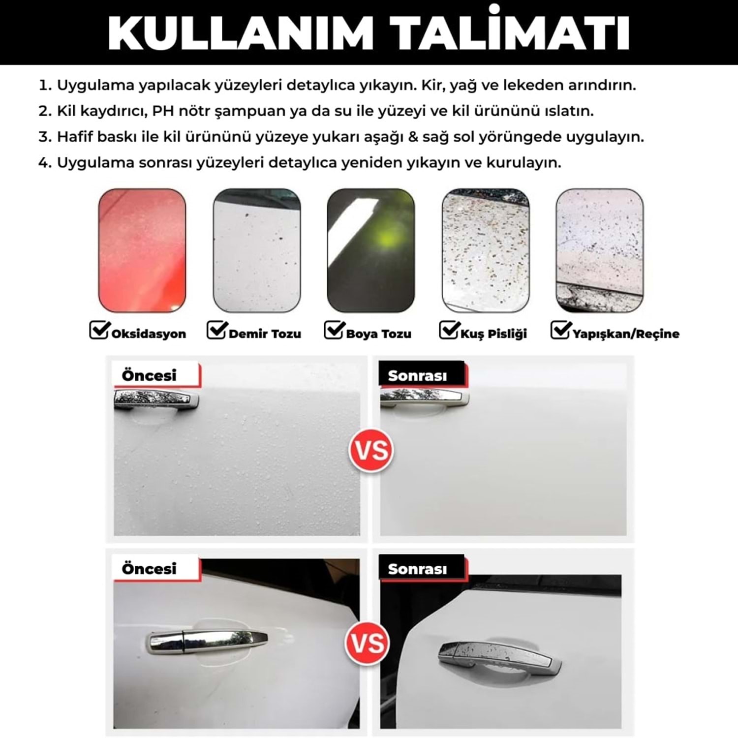 MG PS Kil Eldiveni 21x16 cm (Kırmızı) - Clay Mitt Glove Yüzey Temizleme Kili