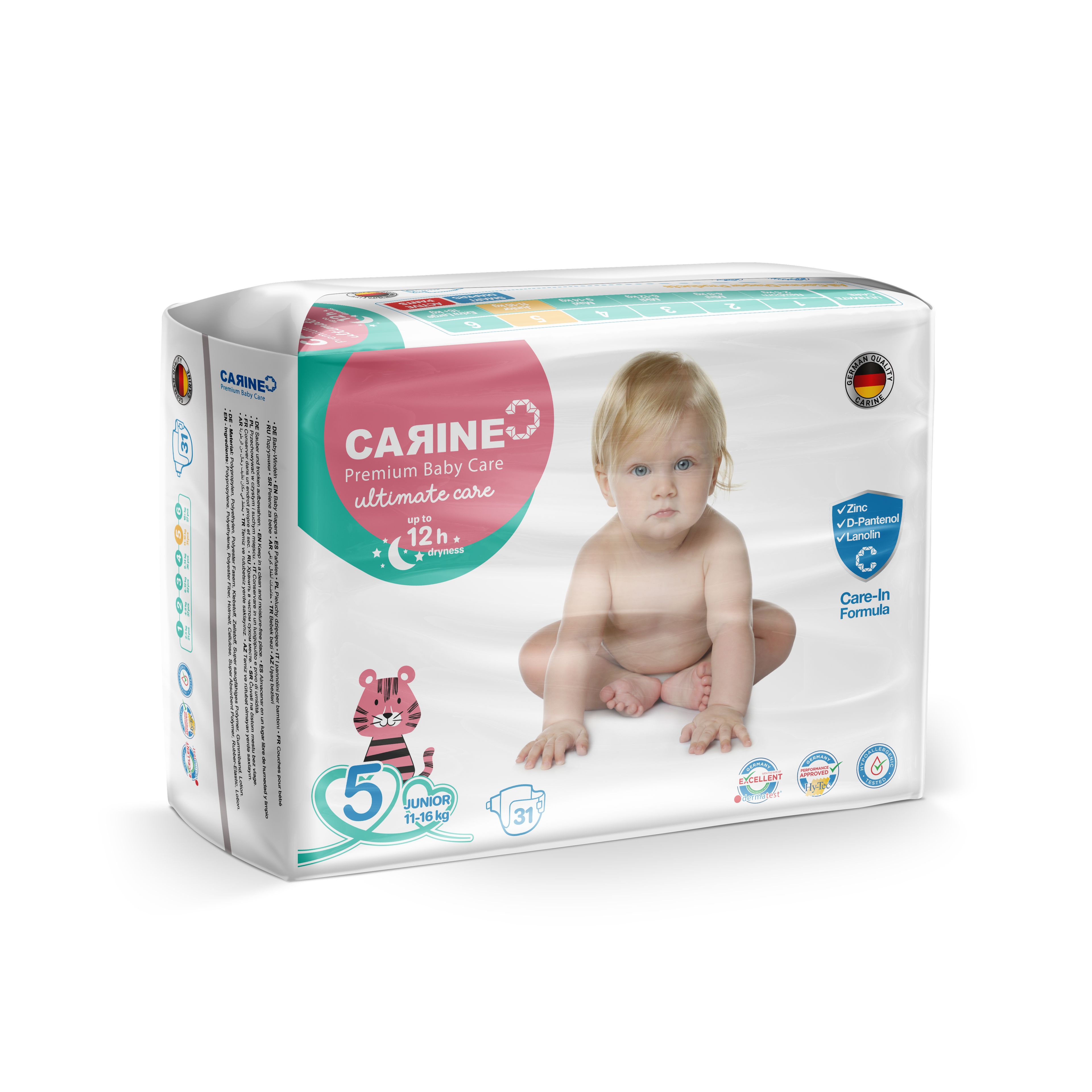 CARINE Premium Bebek Bezi 5 Numara Junior 31 adet