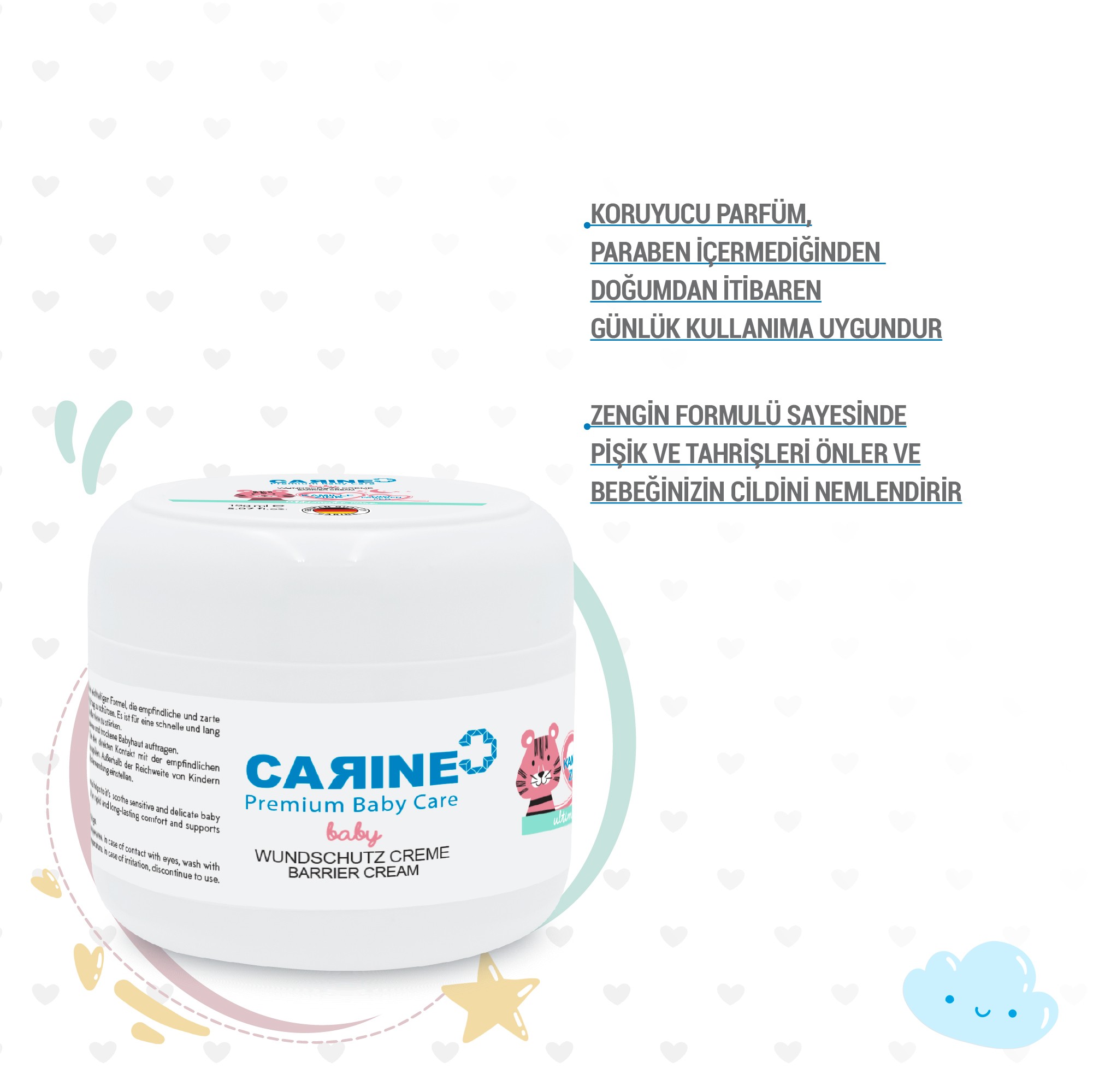 CARINE Bebek Pişik Önleyici Bariyer Krem 150ml