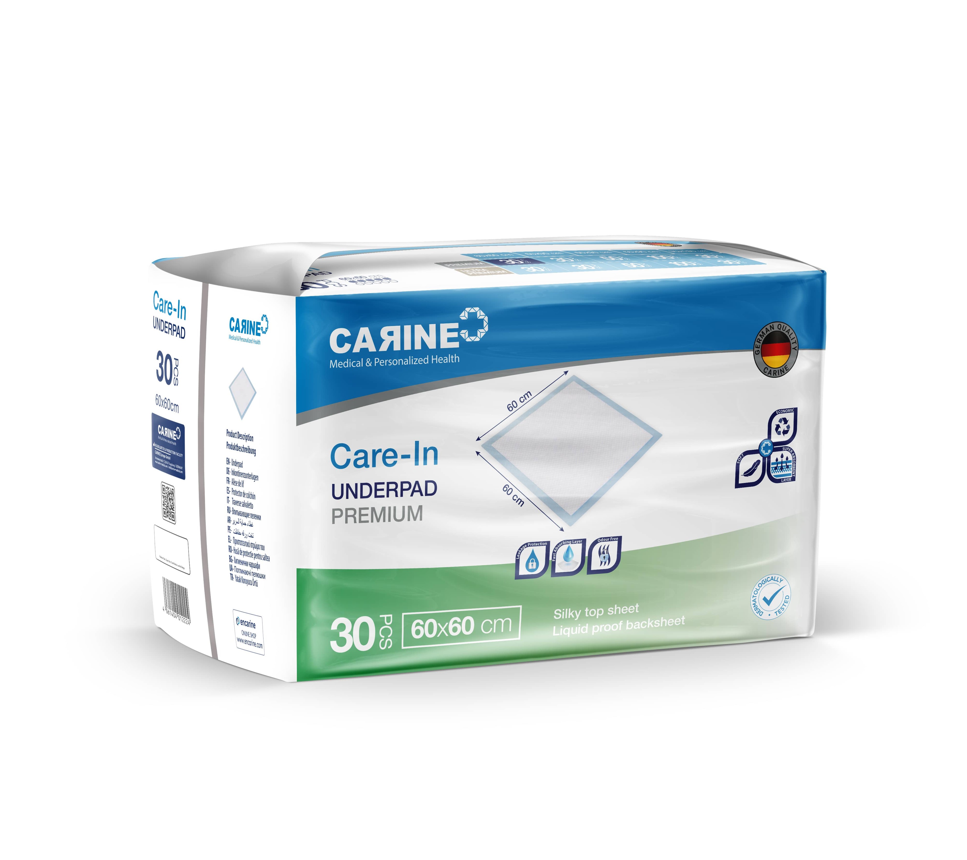 CARINE Premium Bakım Örtüsü, 60cm x 60cm, 1200 ML
