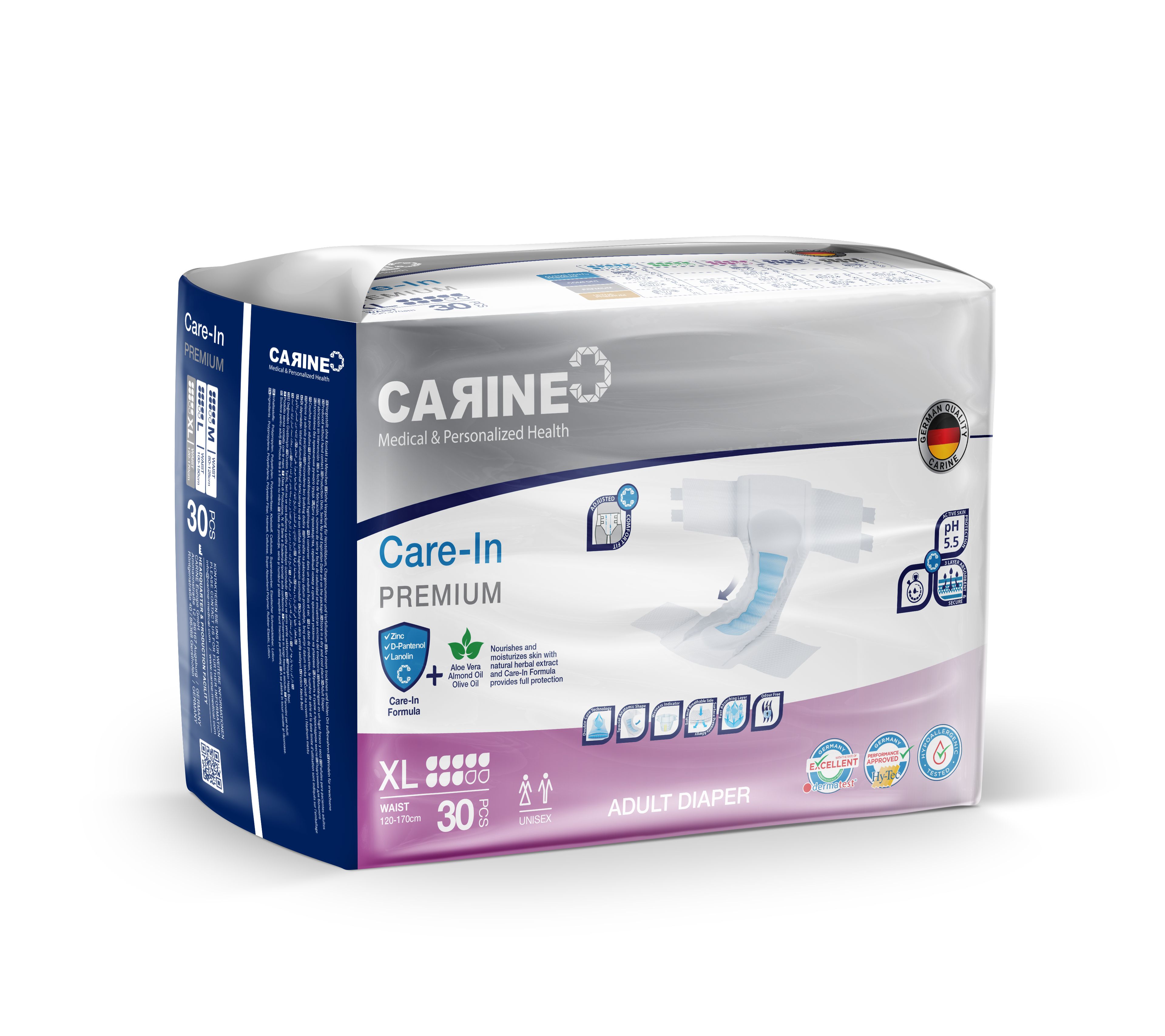CARINE Premium Yetişkin Hasta Bezi ExtraLarge 30 adet (8 DAMLA)