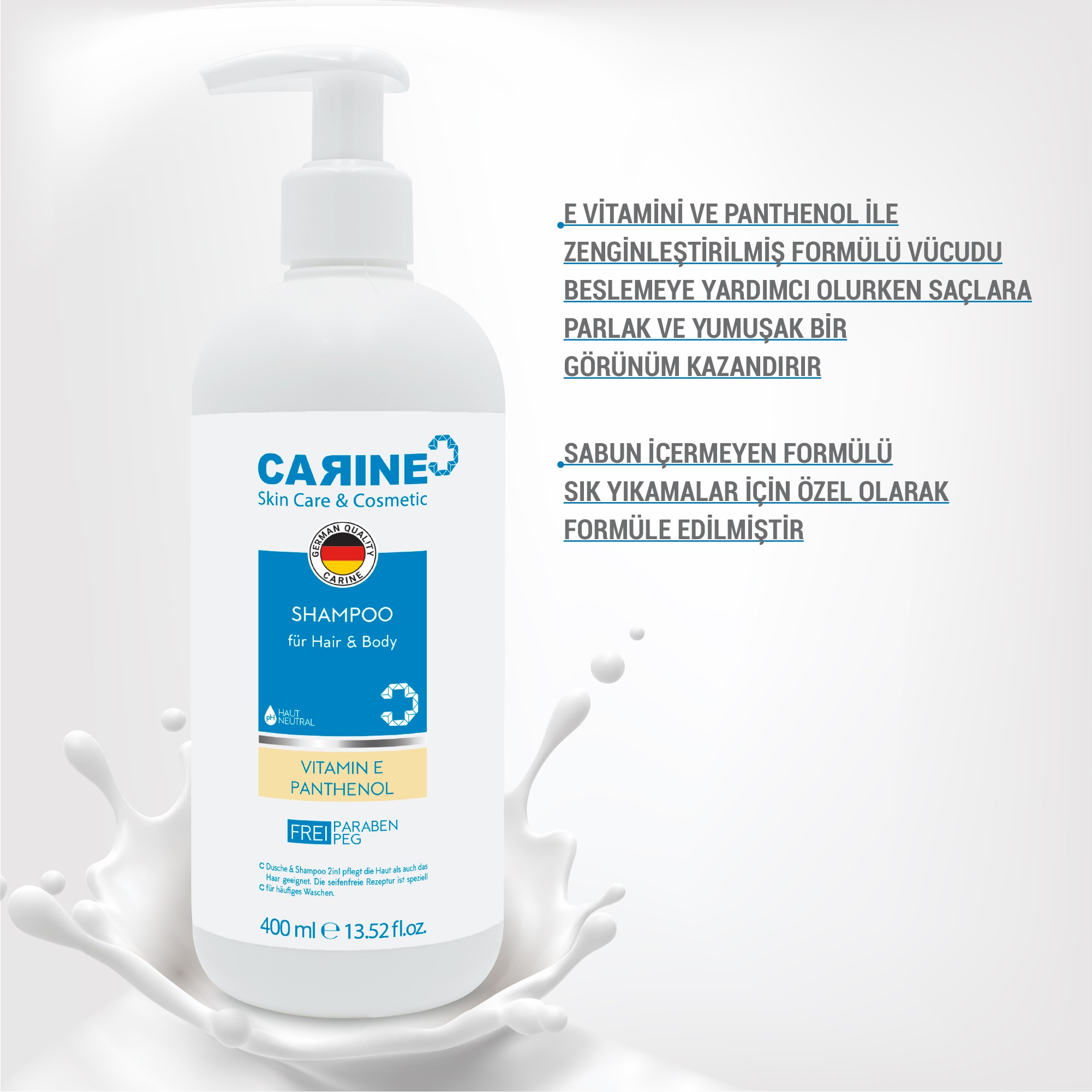 CARINE 2'si 1 Arada Şampuan 400ml