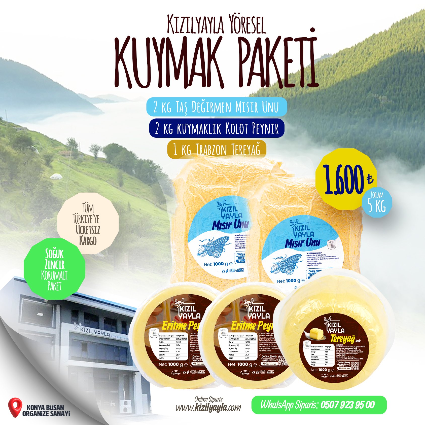 Kuymak Paketi Trabzon Usulü