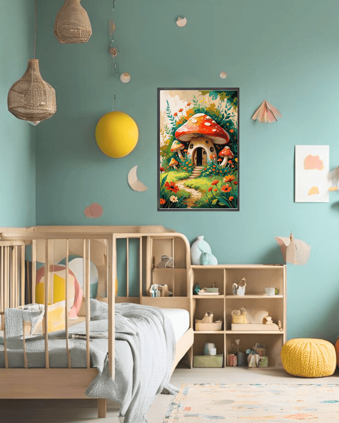 30x40 Çerçeveli Çocuk Odası Duvar Dekoru