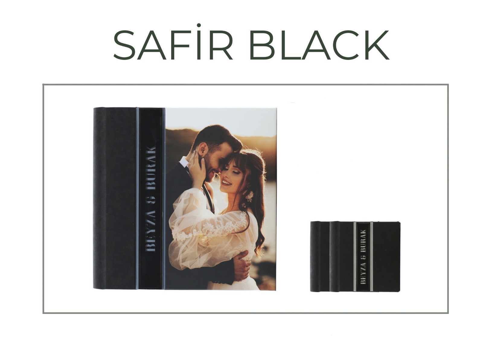 SAFİR BLACK PANORAMİK ALBÜM 30X60 2 ADET AİLELİ