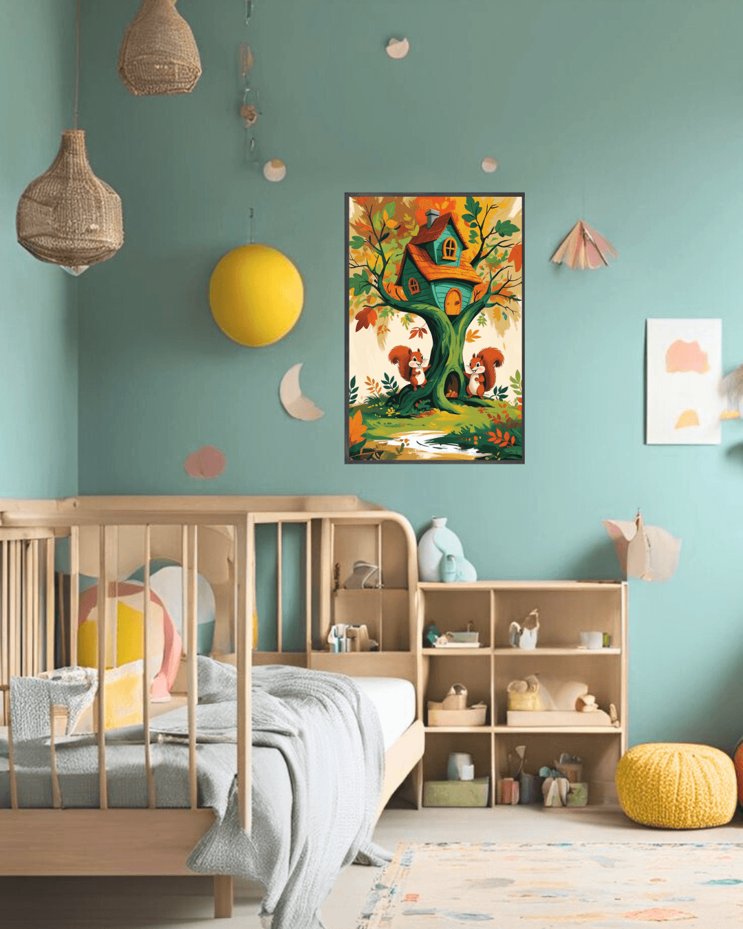 30x40 Çerçeveli Çocuk Odası Duvar Dekoru