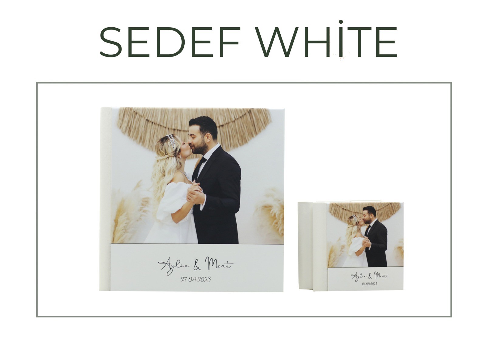 SEDEF WHİTE PANORAMİK ALBÜM 30X60 2 ADET AİLELİ