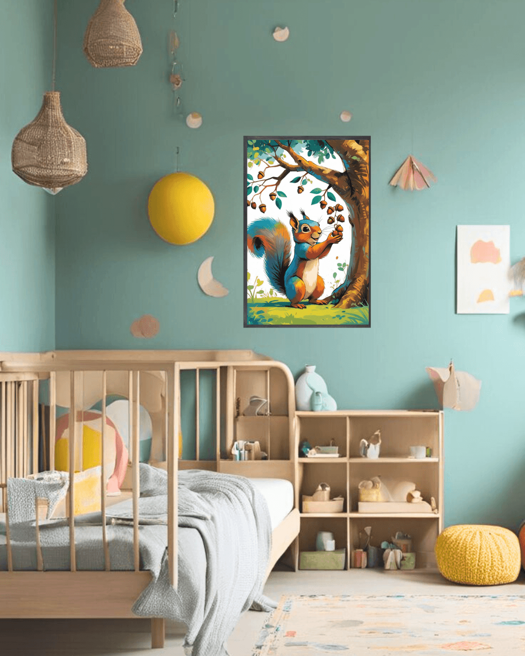 30x40  Çerçeveli Çocuk Odası Duvar Dekoru